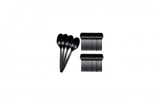 Cuillère réutilisable noir