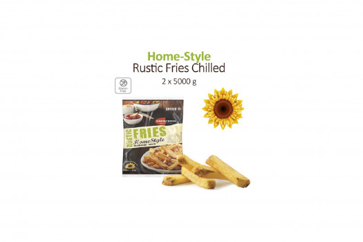Frite précuite home style rustic
