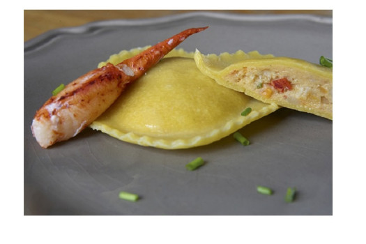 Raviole homard pt légumes