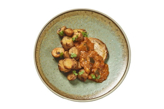 Roti ardennais sauce italienne pdt